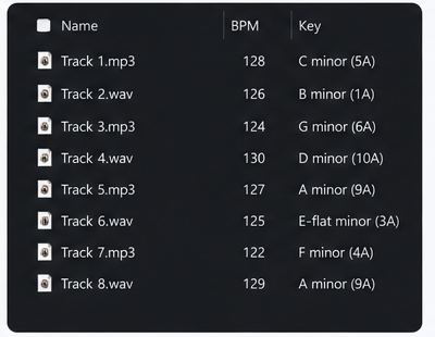 Explorer results view